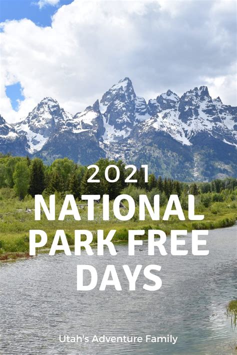 national park free days 2021
